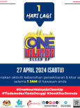 One Hour Malaysia Clean Up: 1 Hari Lagi